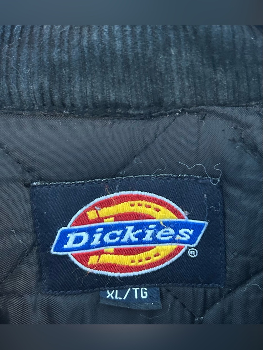 Vintage Dickies Detroit Style Quilt Insulated Duck Canvas Work Jacket XL Black - Picture 9 of 12